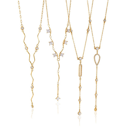 18K Gold Titanium Steel Necklace – Timeless Shine