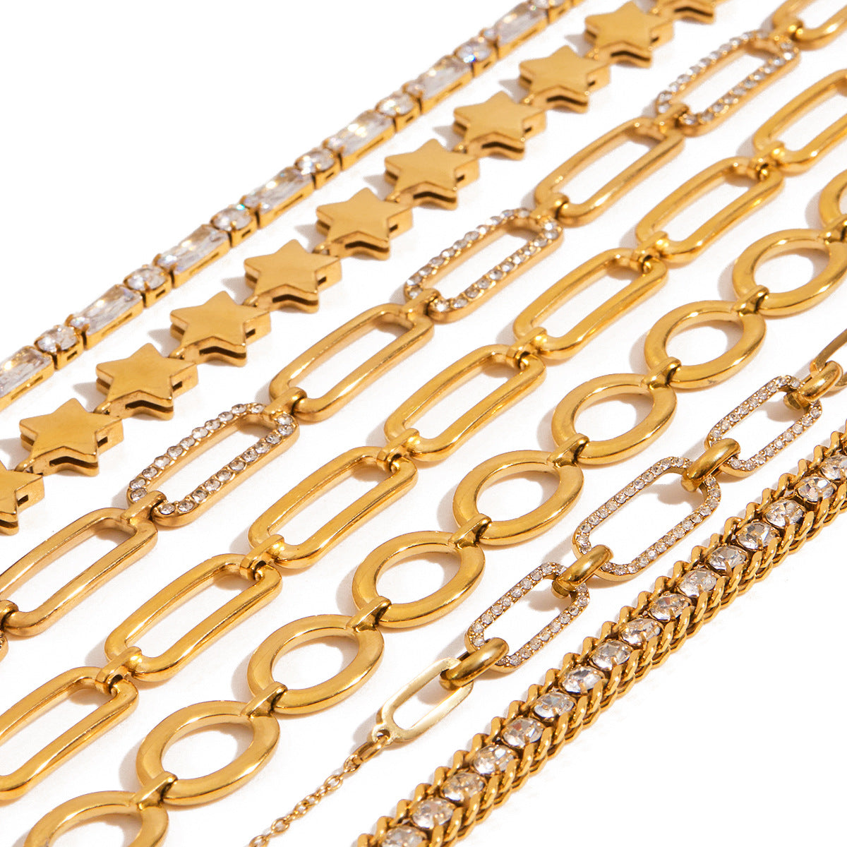 Titanium Steel Heart Zircon Bracelet – Subtle Luxury